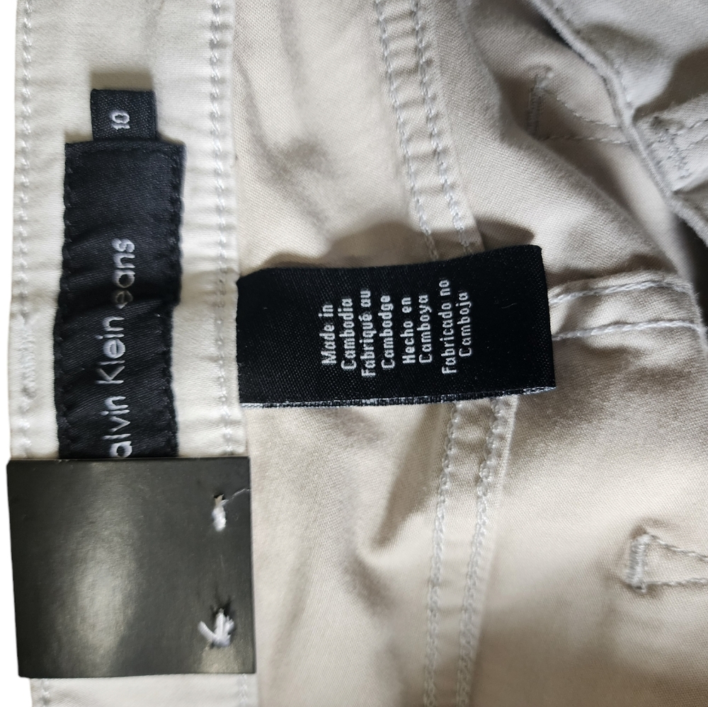 CALVIN KLEIN Women's light grey skinny jeans, size 10, cotton, mid rise, NWT - Picture 7 of 7